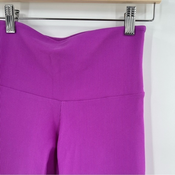 ONZIE purple high waisted ribbed workout tights size Xs - Picture 2 of 6